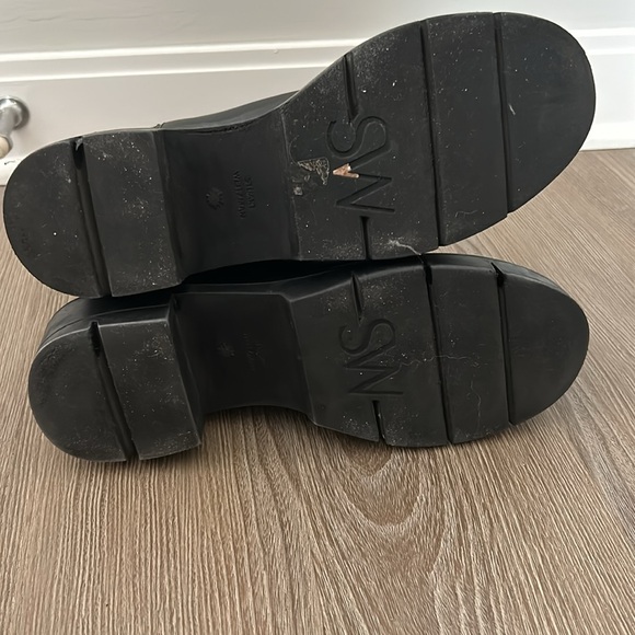 Stuart Weitzman Norah platform block heel leather Chelsea boot - Picture 9 of 11